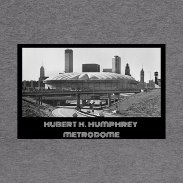 Hubert H Humphrey Metrodome- Blue by Mortimermaritin